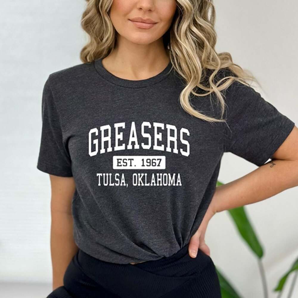 New Greasers 1967 Tulsa Shirt The Outsiders Stay Gold Ponyboy Book Gift